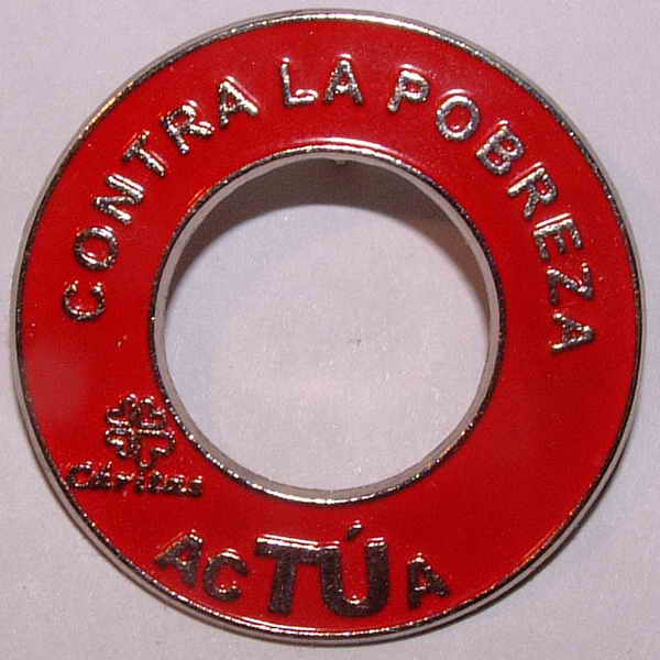 Pins 024 - Cáritas - Contra la pobreza, actúa