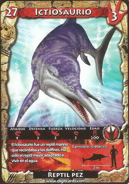 27 · Ichthyosaurus (combat card)