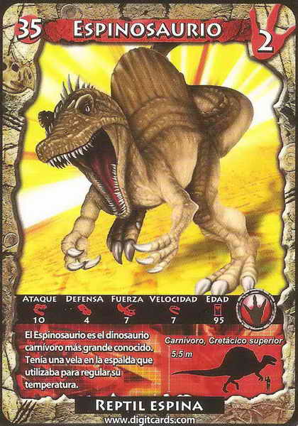 35 · Spinosaurus (combat card)