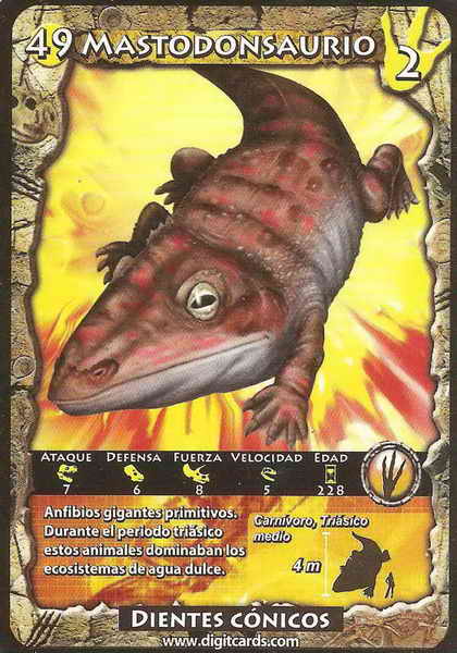 49 · Mastodonsaurus (combat card)