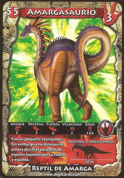 55 · Amargasaurus (combat card)