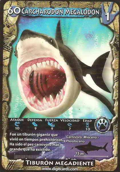 60 · Carcharodon Megalodon (combat card)